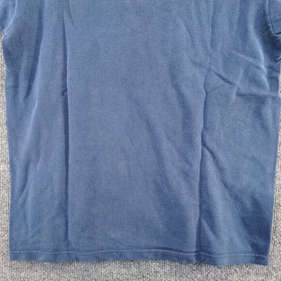 Optima Cotton Wear Men's Pique Colima Polo Shirt Blue Medium Short Sleeve - Picture 8 of 12